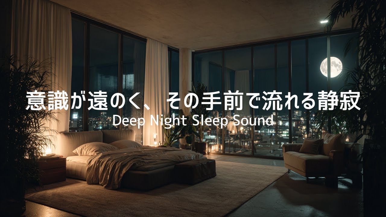 【睡眠用BGM】意識が遠のく、その手前で流れる静寂｜Deep Night Sleep Sound