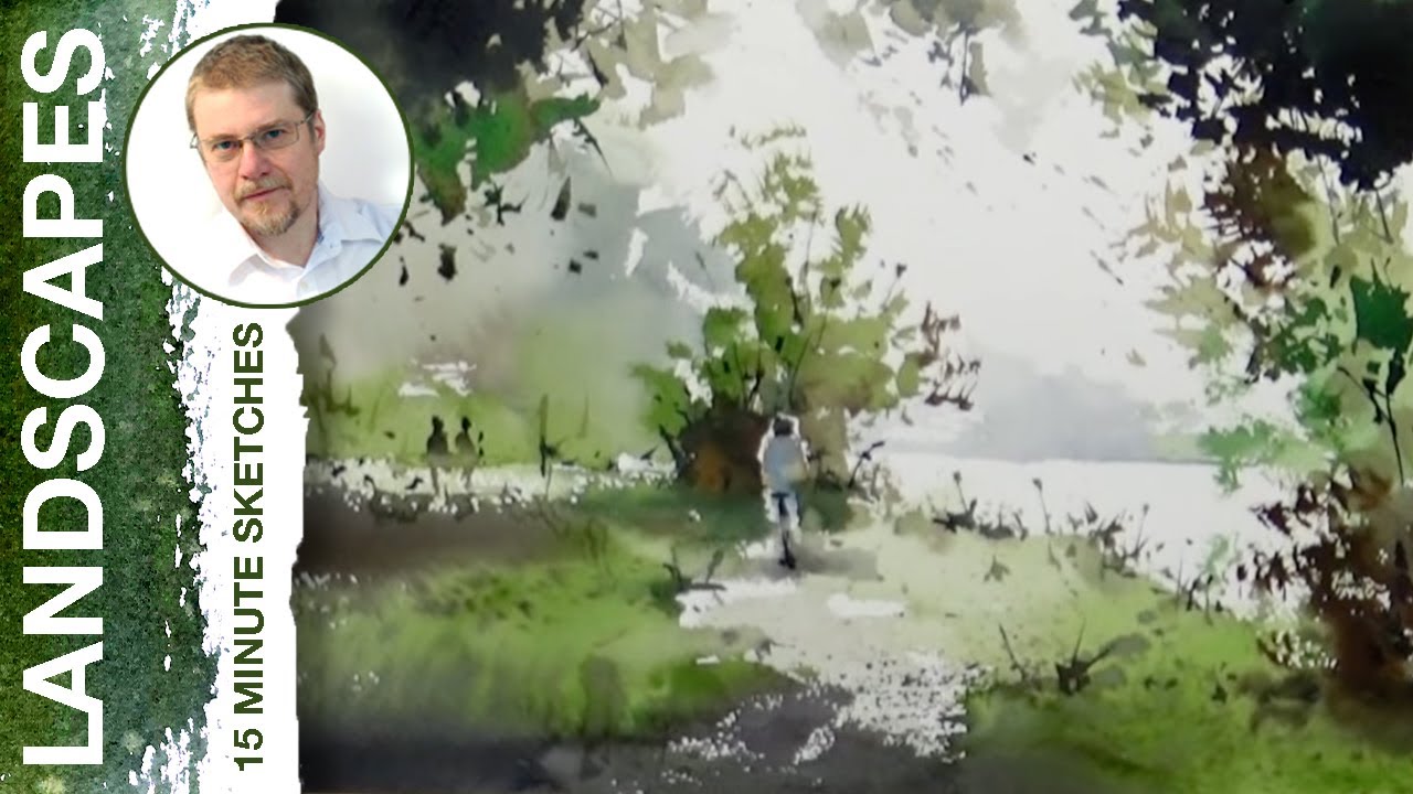 #6 Walk in the Parc des Saules, Lachine (Watercolor Landscape Tutorial)