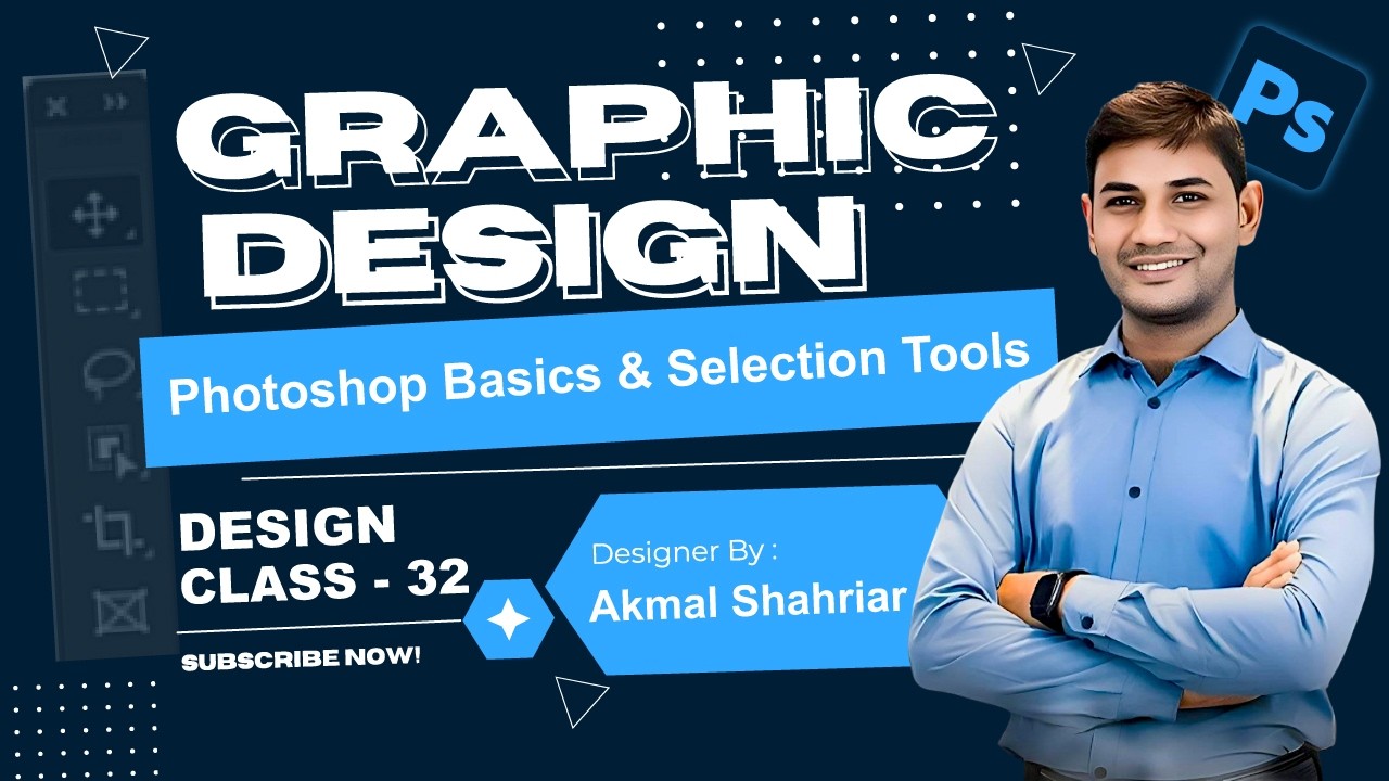 Getting Started with Adobe Photoshop | Photoshop Basics & Selection Tools (Bangla) @Photoshop