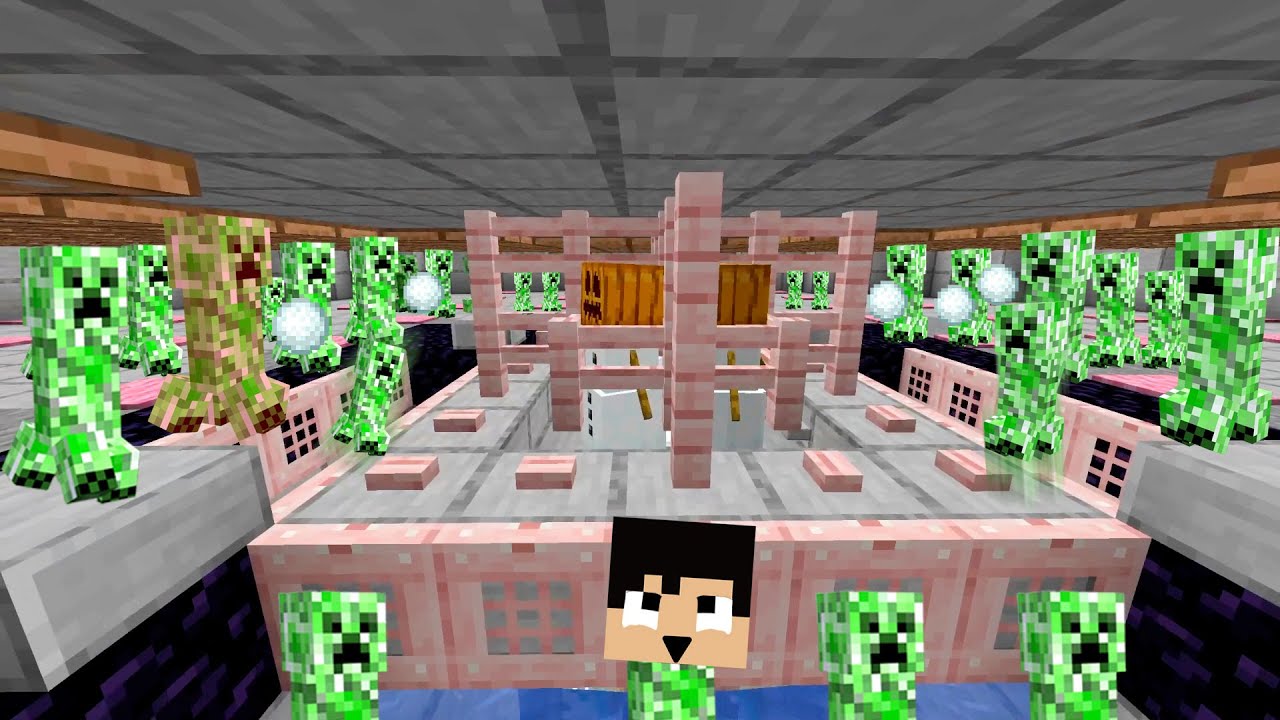 爆湧きクリーパートラップ完成！！【マイクラ】