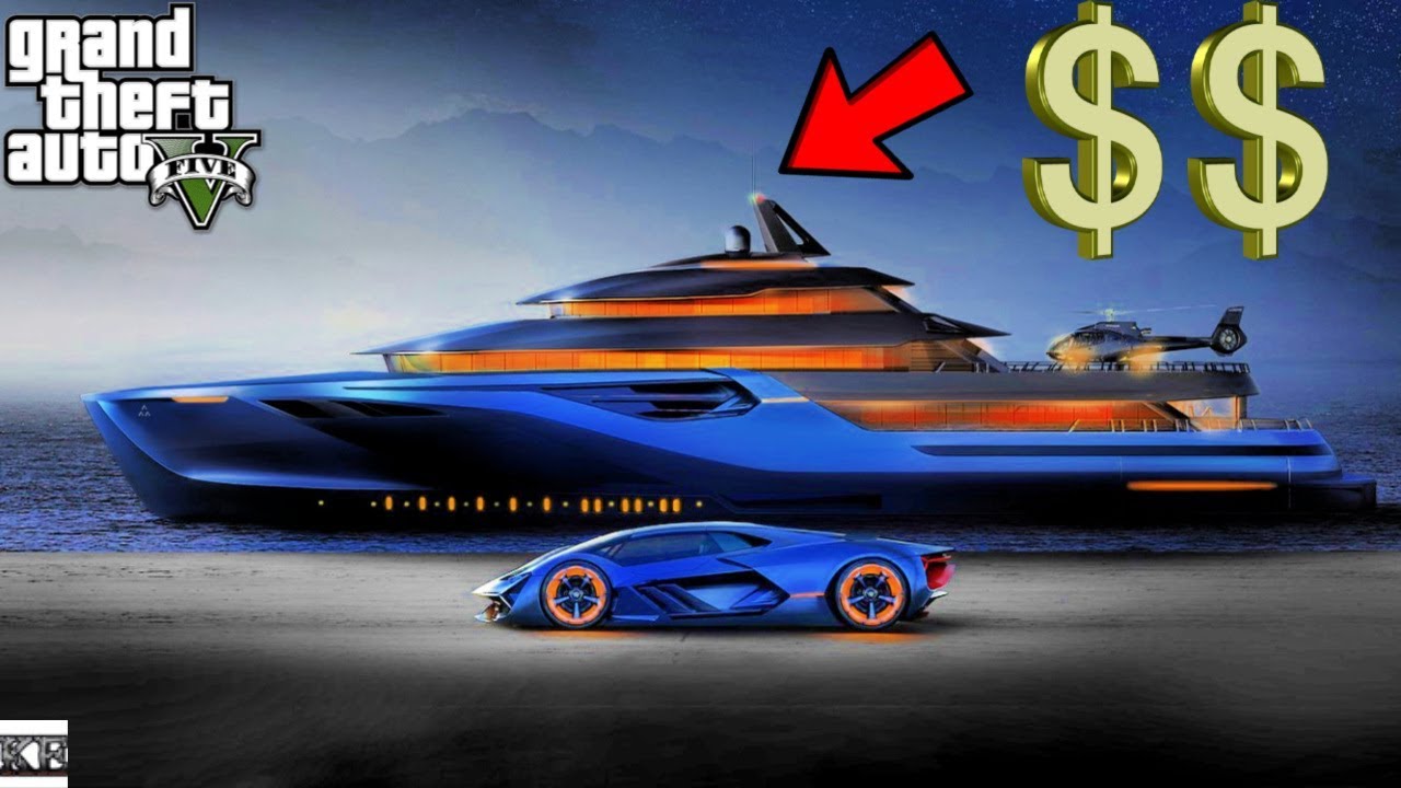 GTA 5- *New* Franklin Buys Most Expensive Yacht (GTA 5 Real Life Mods SS10 #114)