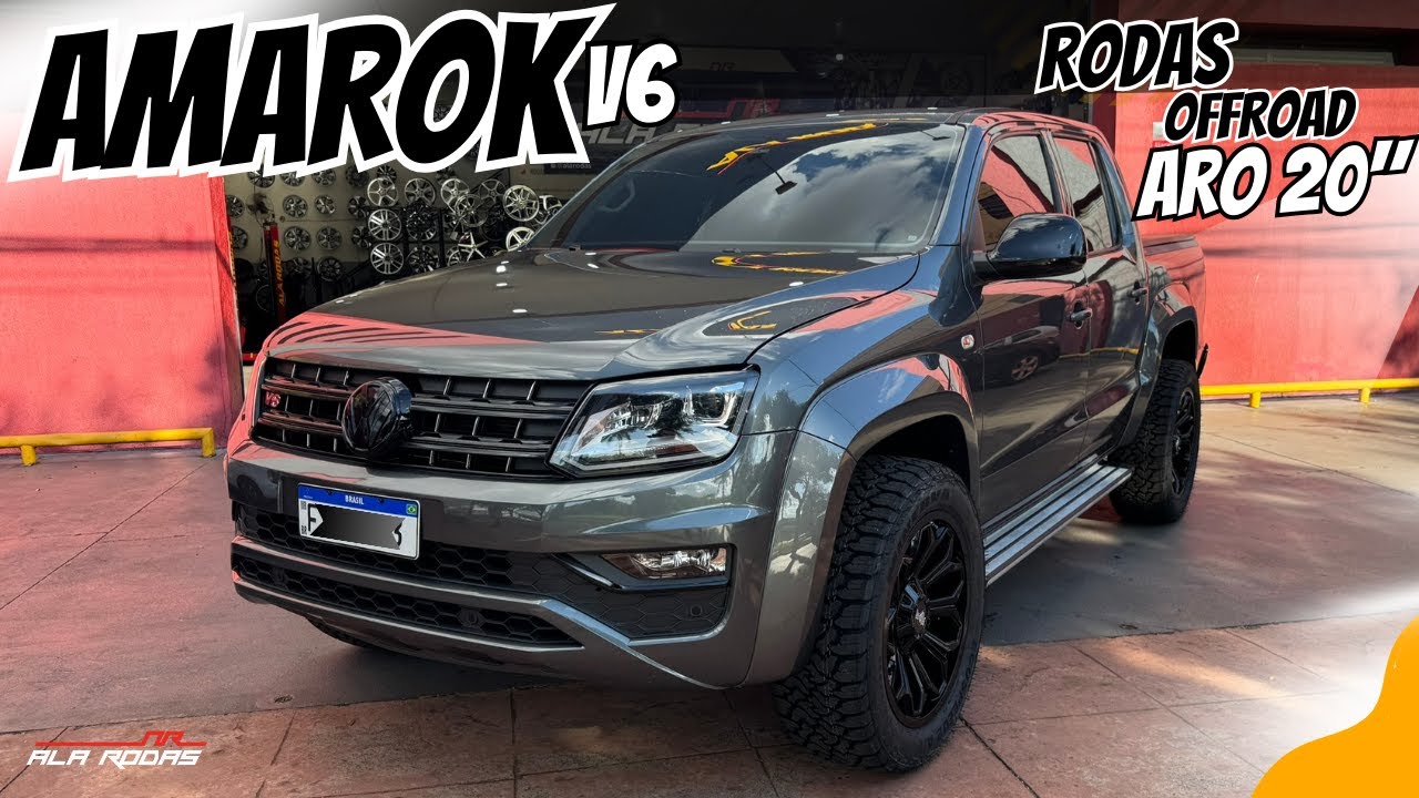 VW Amarok V6 com Rodas Esportivas Aro 20 – Estilo OffRoad 🔥