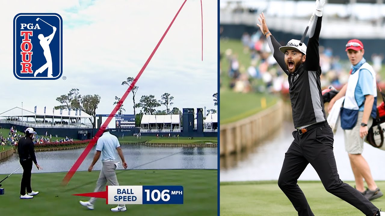 Hayden Buckley ACES the iconic 17th hole at THE PLAYERS