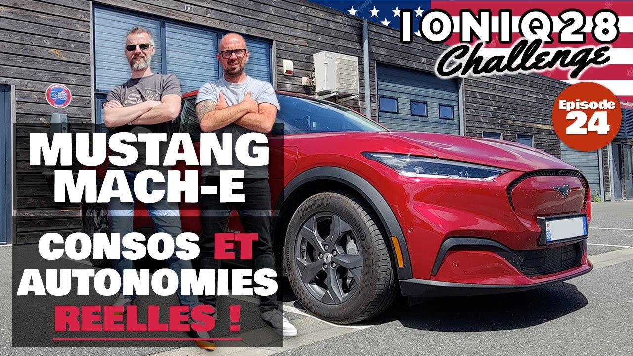 Essai conso Ford Mustang Mach-e RWD ER : l'Amérique ! (Ioniq 28 challenge)