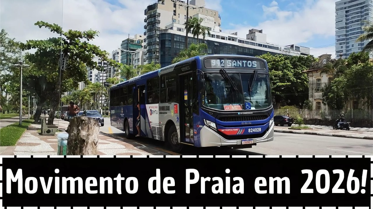 [2026] Movimentação de Ônibus - (Santos/SP) - Ponta da Praia