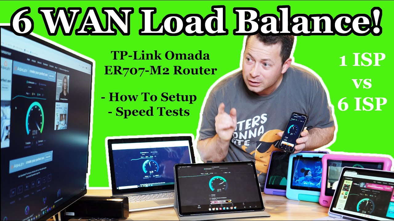 ✅ Multi-WAN Load Balancing Torture Test! - 6 Cellular WANs At Once - TP-Link Omada ER707-M2