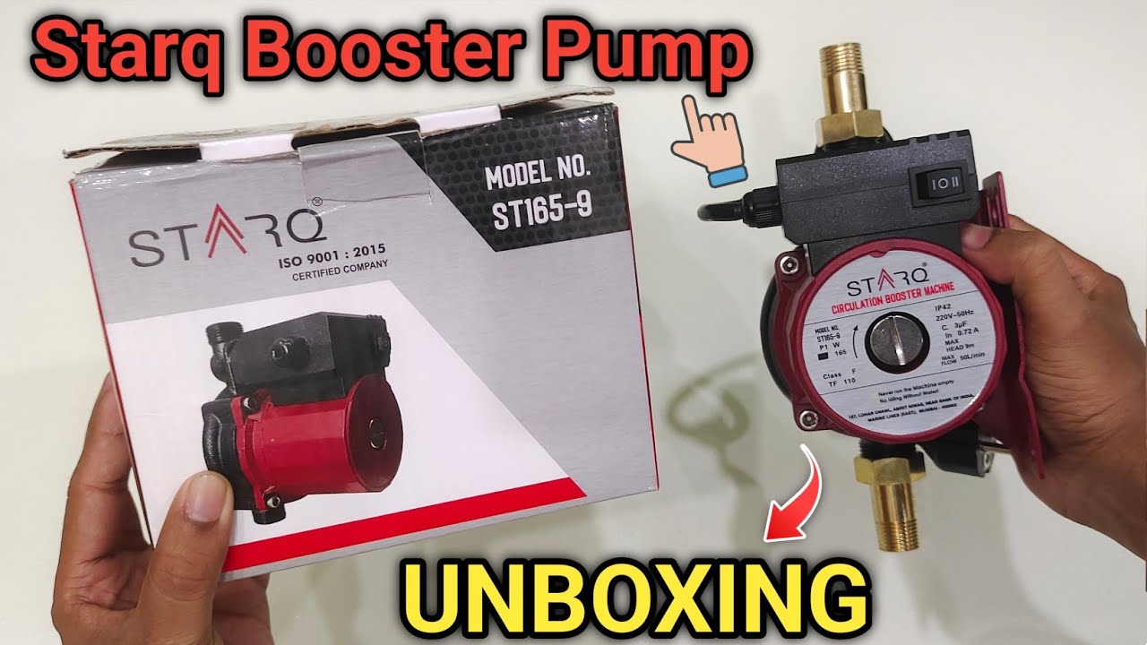 STARQ ST165-9 Inlet Automatic Water Pressure Pump | UNBOXING & DEMO | Best Booster Pump for Home