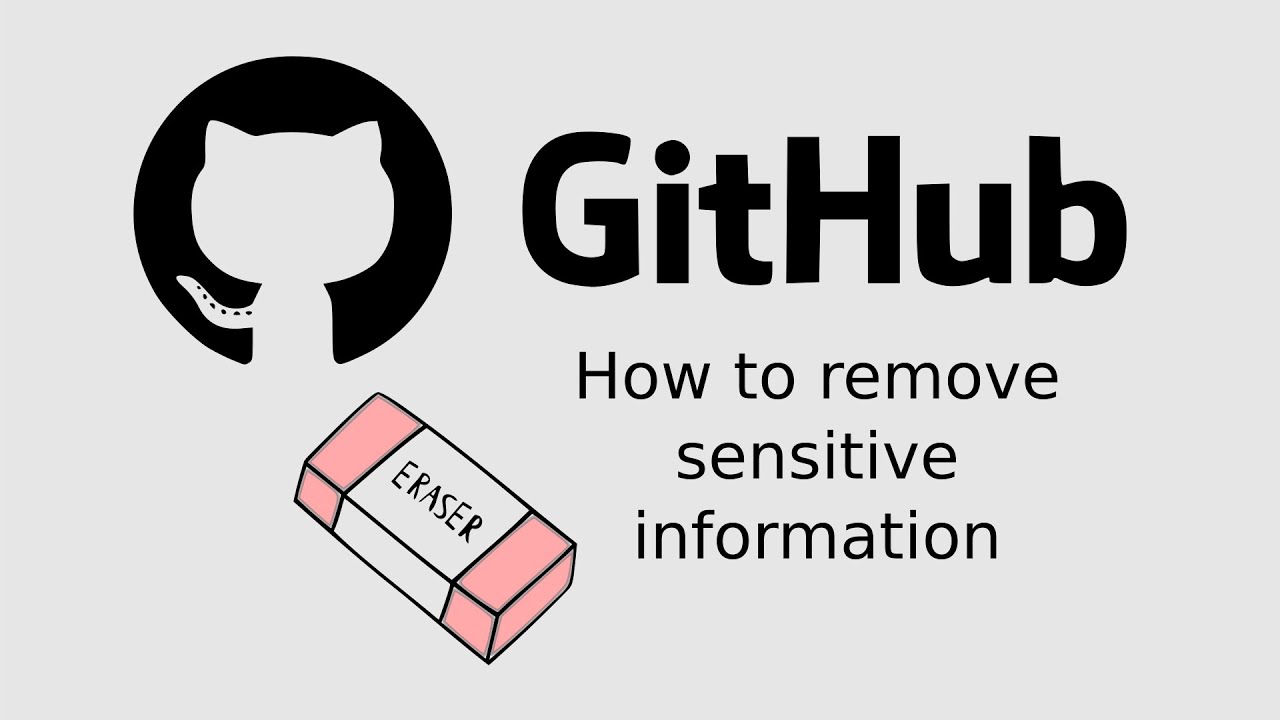 How to remove sensitive information from a Github repository