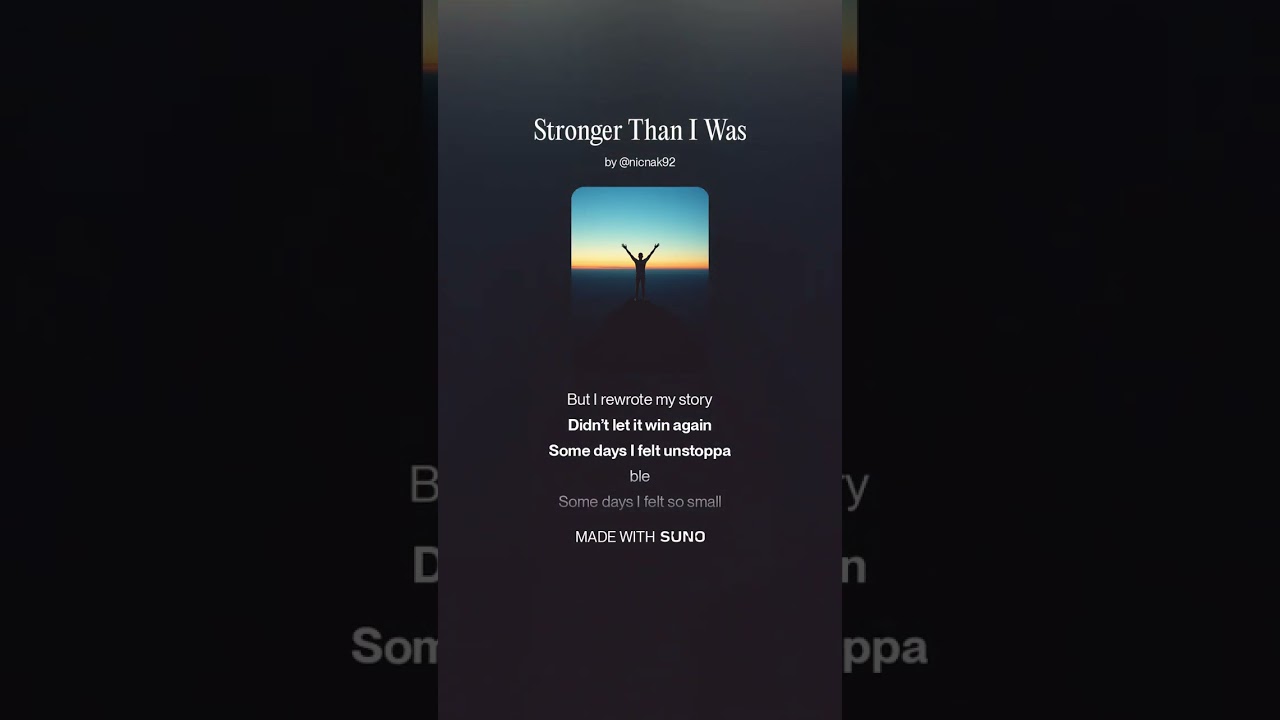 Stronger Than I Was