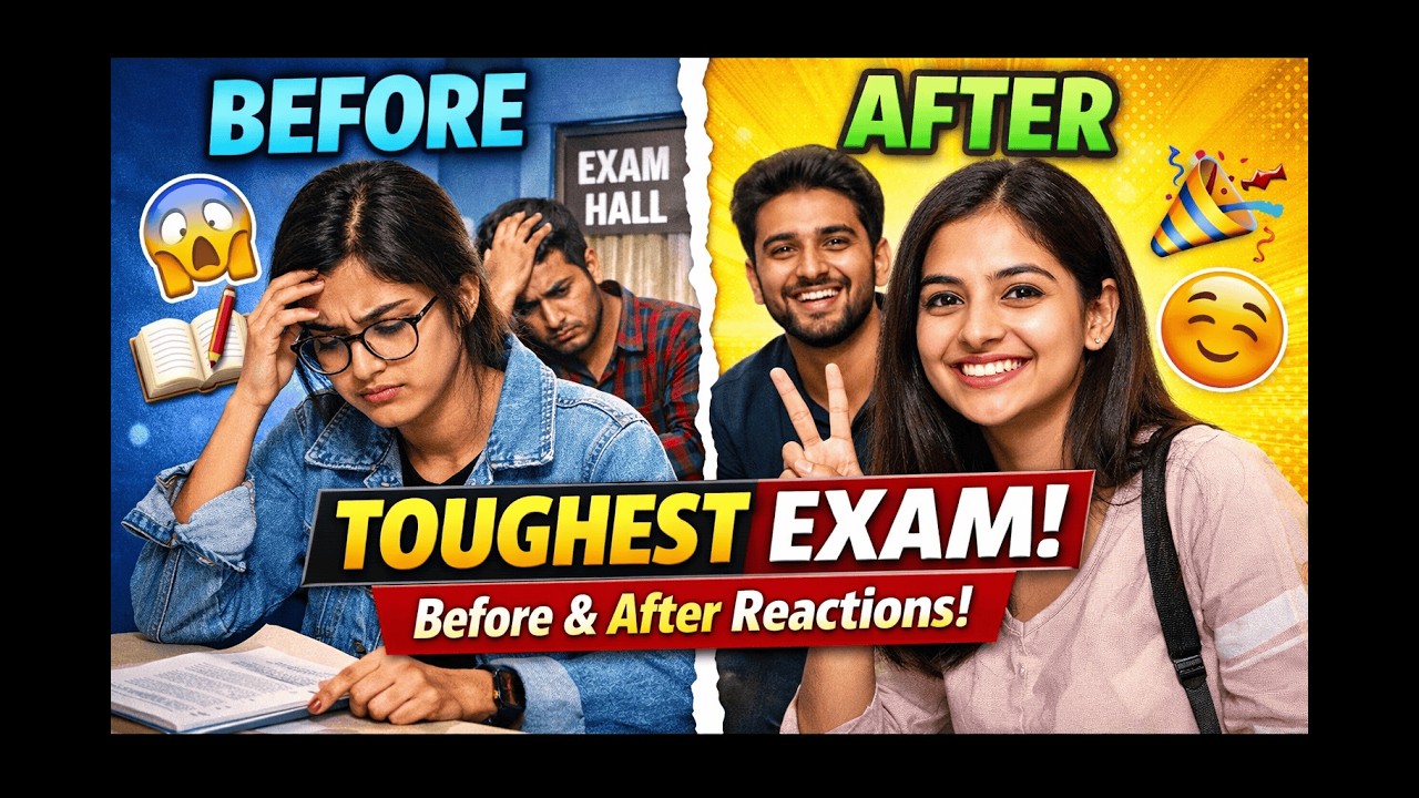Exam Day Emotions! 😬 Student Interviews Before vs After the Test