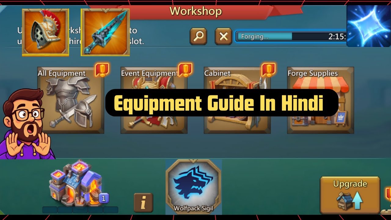 Detailed Video On Workshop Equipment (Beginner To Pro) | Hindi |  Lords Mobile