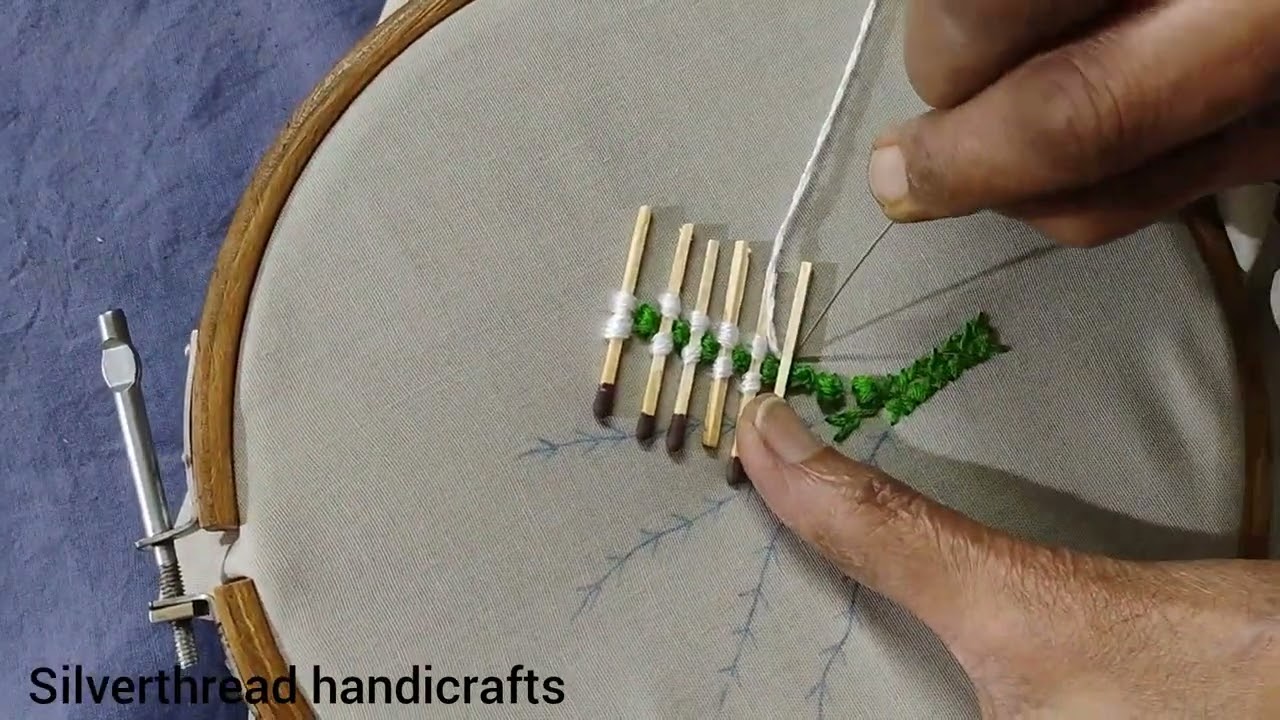 Flower bouquet embroidery easy | সহজ সুচিকর্ম ফুলের তোড়া | Flower bouquet for beginners 