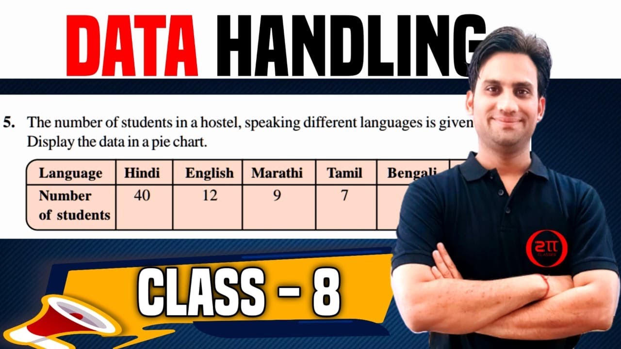 The number of students in a hostel, speaking different languages is given below. Display the data