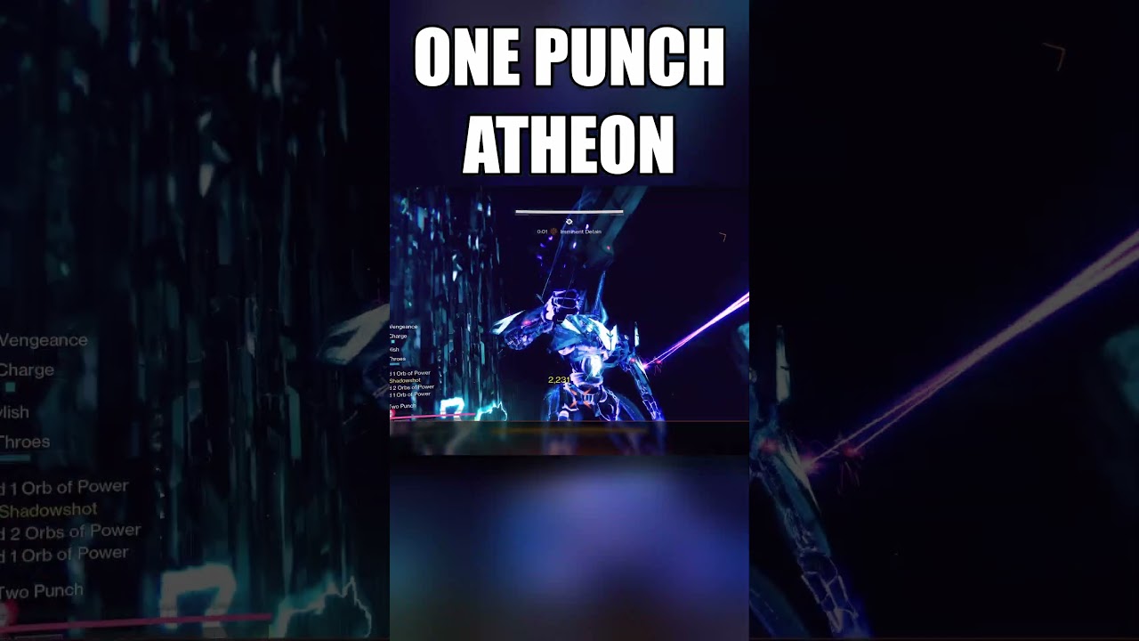 Defeating Atheon in One Punch  #destiny2 #motw