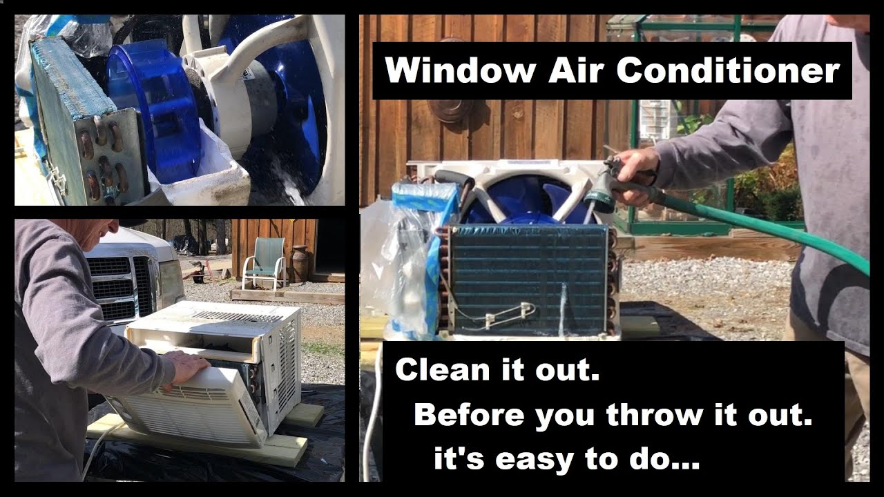Window Air Conditioner: Clean it out, before you throw it out & I’ll show you the easy way to do it