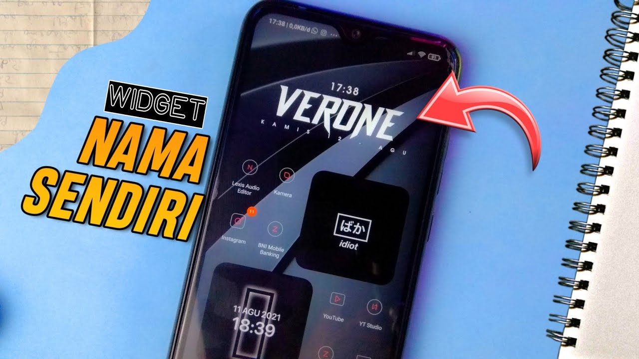 Cara Membuat Tampilan Widget Nama Sendiri di Semua Android