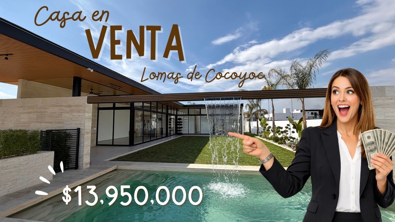 Moderna casa de UN NIVEL | Lomas de Cocoyoc