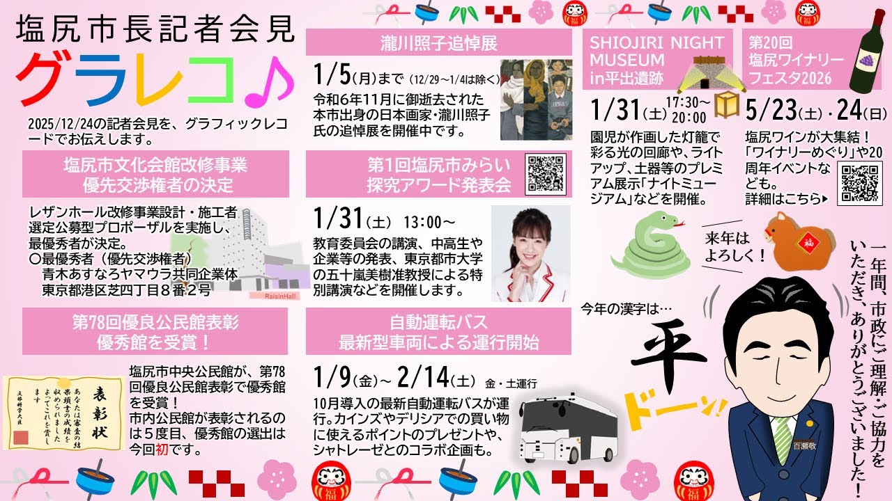 2025年12月24日　塩尻市長定例会見