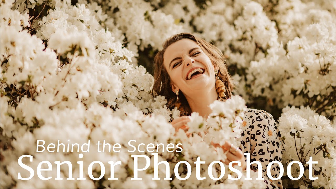 Behind the Scenes Senior Photoshoot w/ Azaleas - Nikon D610, 35mm 1.4G, 85mm 1.4G