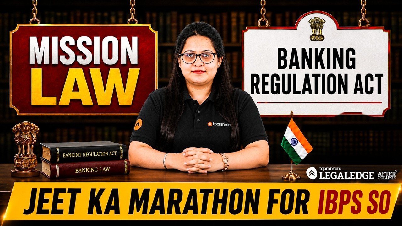 IBPS SO Law Officer | Banking Regulation Act | One Shot Marathon