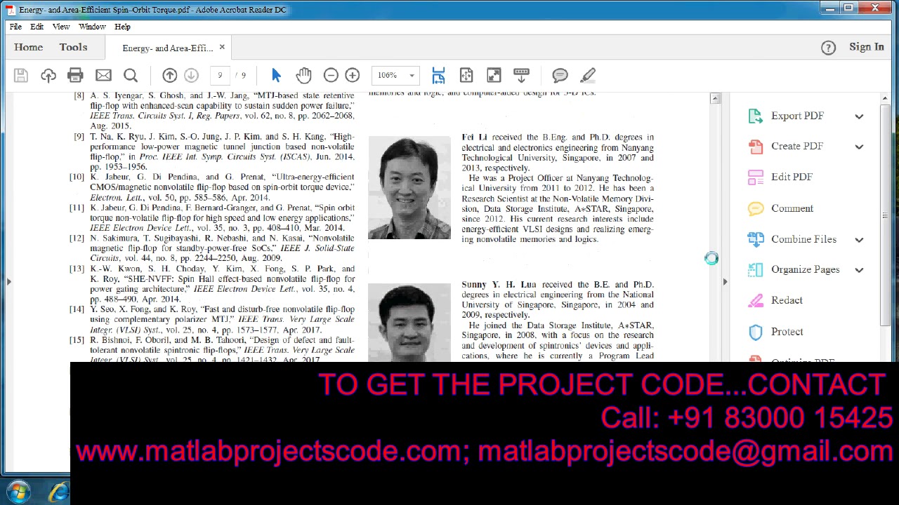 HSPICE code for Energy  and Area Efficient Spin&ndash;Orbit Torque nonvolatile flip-flop in power