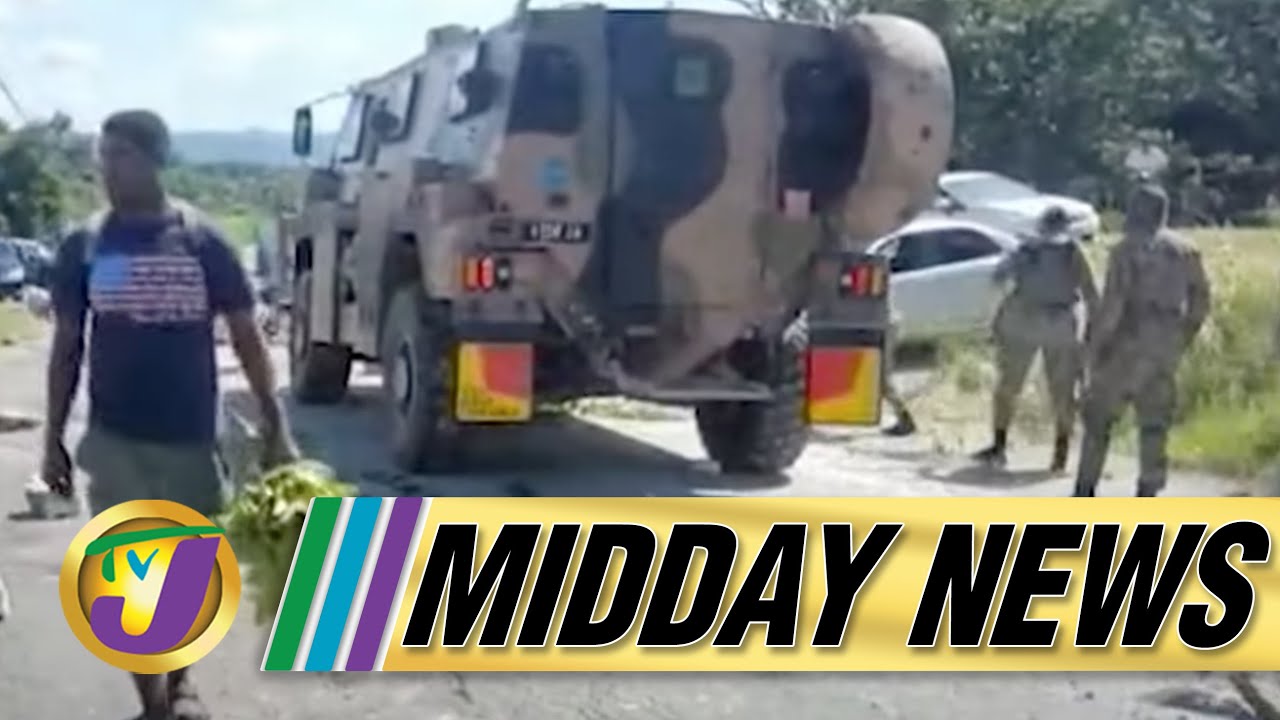 East & West Jamaica Protest Bad Roads | Cops Intercept Gun Transaction, 4 Detained #tvjmiddaynews