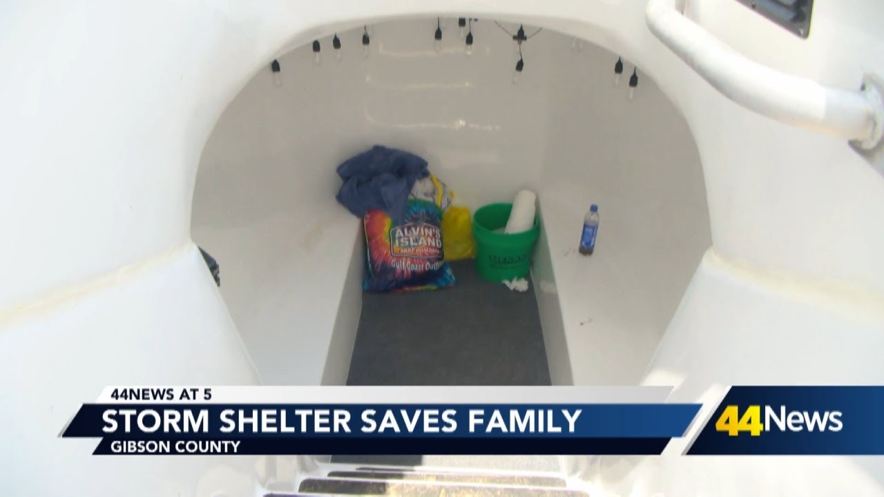 Gibson County family saved by storm shelter
