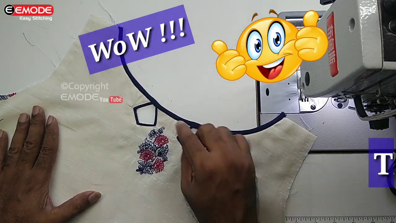 Boat neck design with piping EMODE