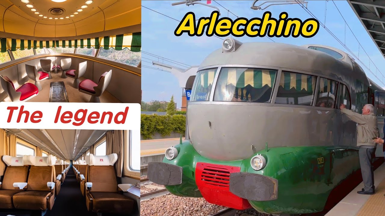 Heritage train journey in ITALY : ARLECCHINO | Milan to Brescia on ETR252