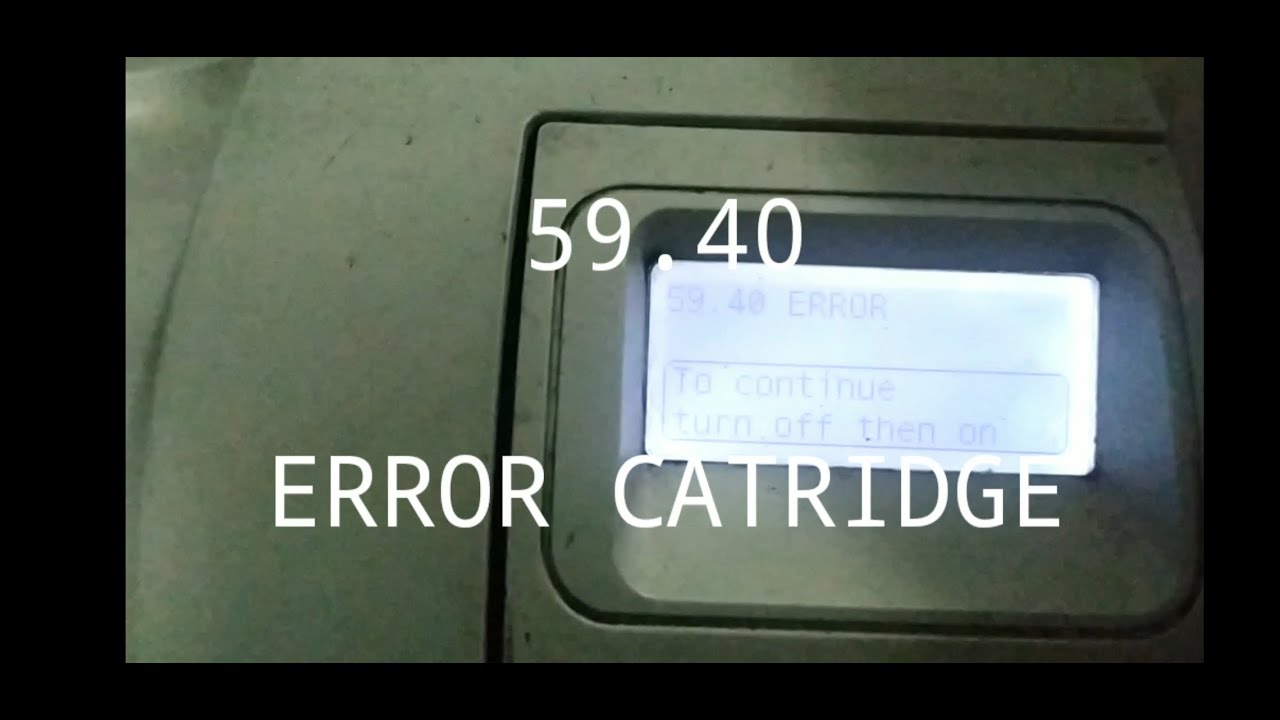 59.40 Error printer HP P4515 Solved