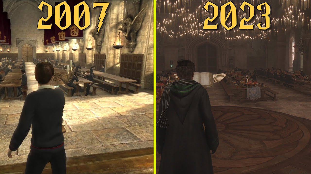 Hogwarts Legacy vs Harry Potter: Order of Phoenix  -  Hogwarts Locations  Graphics Comparison