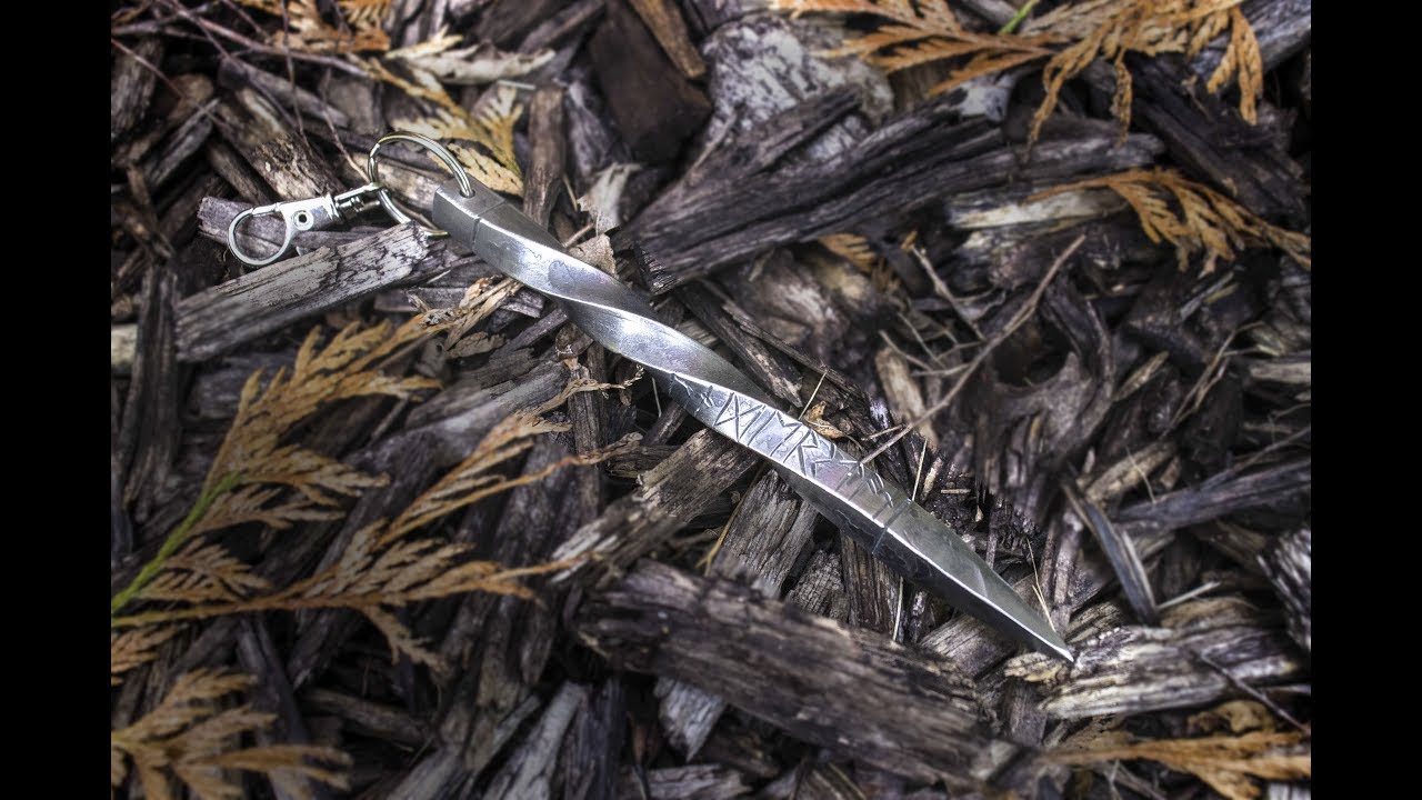 Making glass breaker / self defense keychain with Viking Runes!