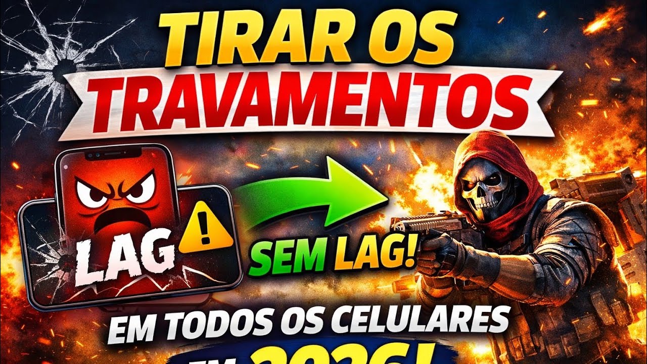 Livre do LAG no Free Fire! 🔥 Veja como jogar sem travamentos em qualquer celular em 2026! 🚀”