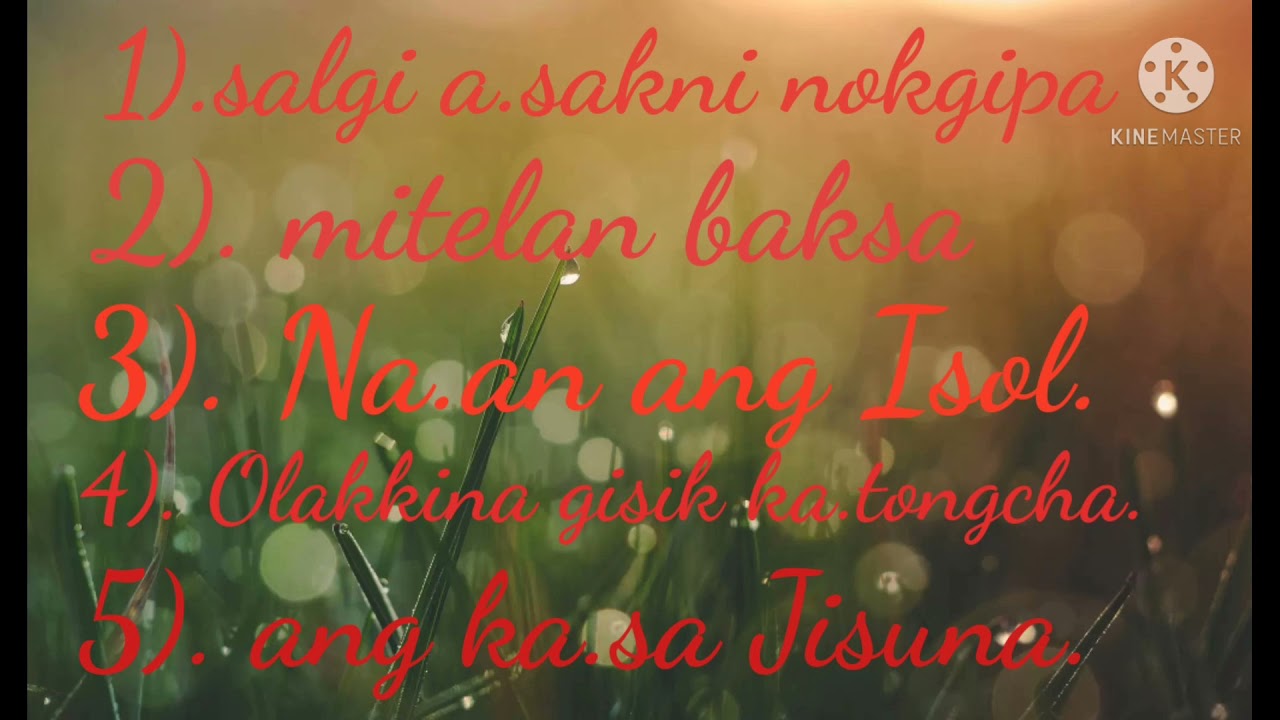 GARO Gospels song.)non stop music 🎶) salgi a.sakni nokgipa)and) olakkina Gisik katongcha.