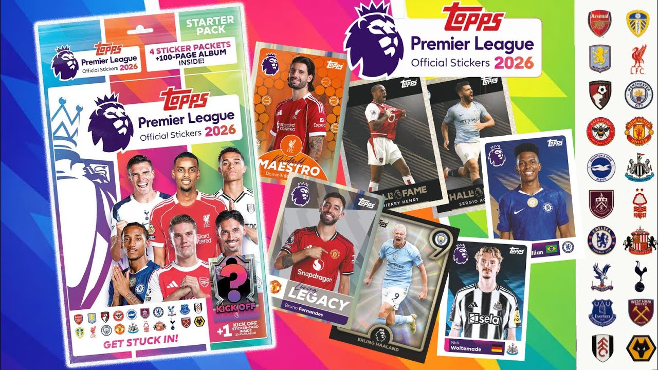 Végre bele tudunk nézni!⎟Topps Premier League 2026 matricás album