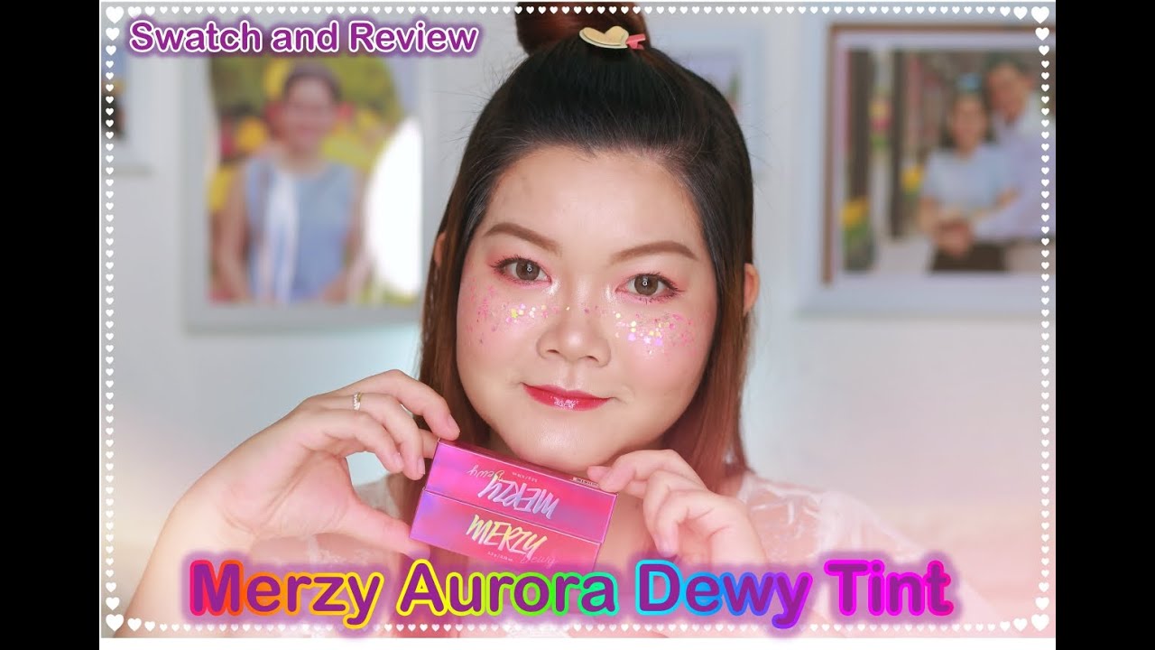 [SWATCH AND REVIEW] MERZY AURORA DEWY TINT - DT5 & DT9|SON TINT BÓNG NHŨ CÓ MÀU SIÊU XINH | EMILYNA