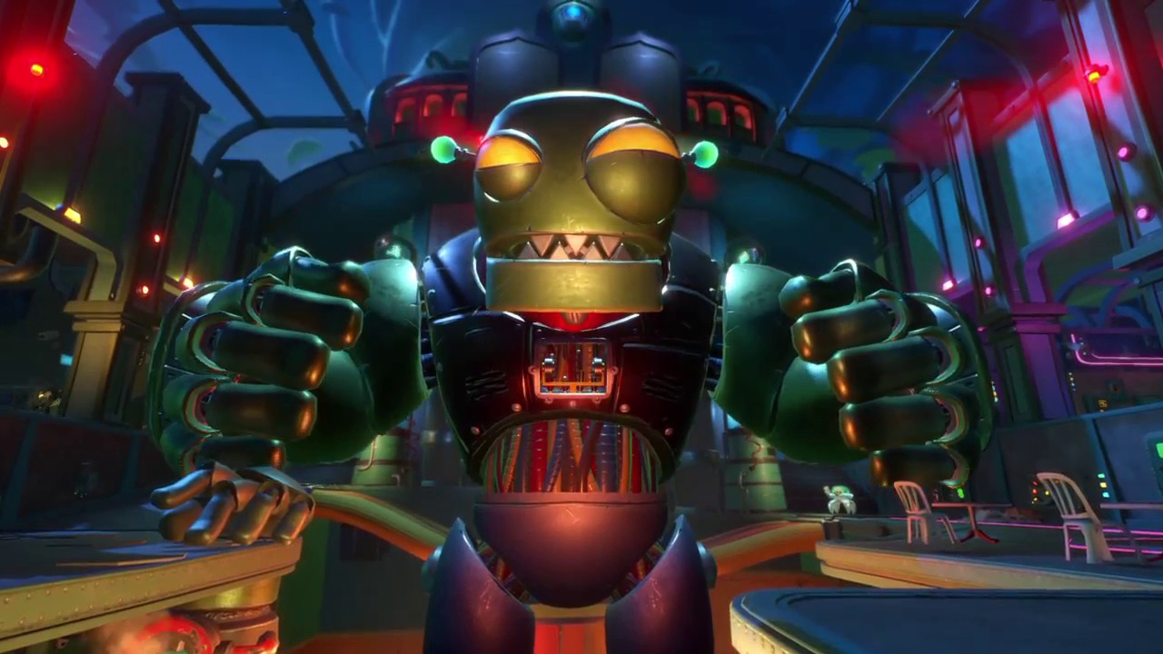 Plants vs Zombies GW2 Shot but the Zombot is happy!