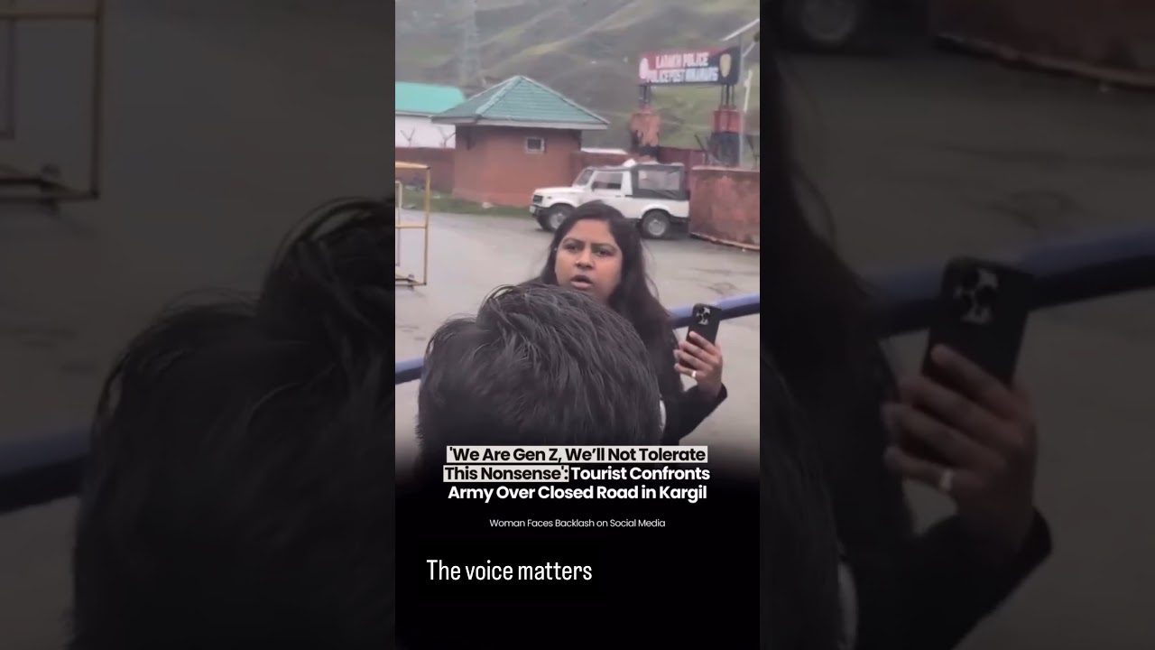 GenZ lady against Indian Army in Ladakh