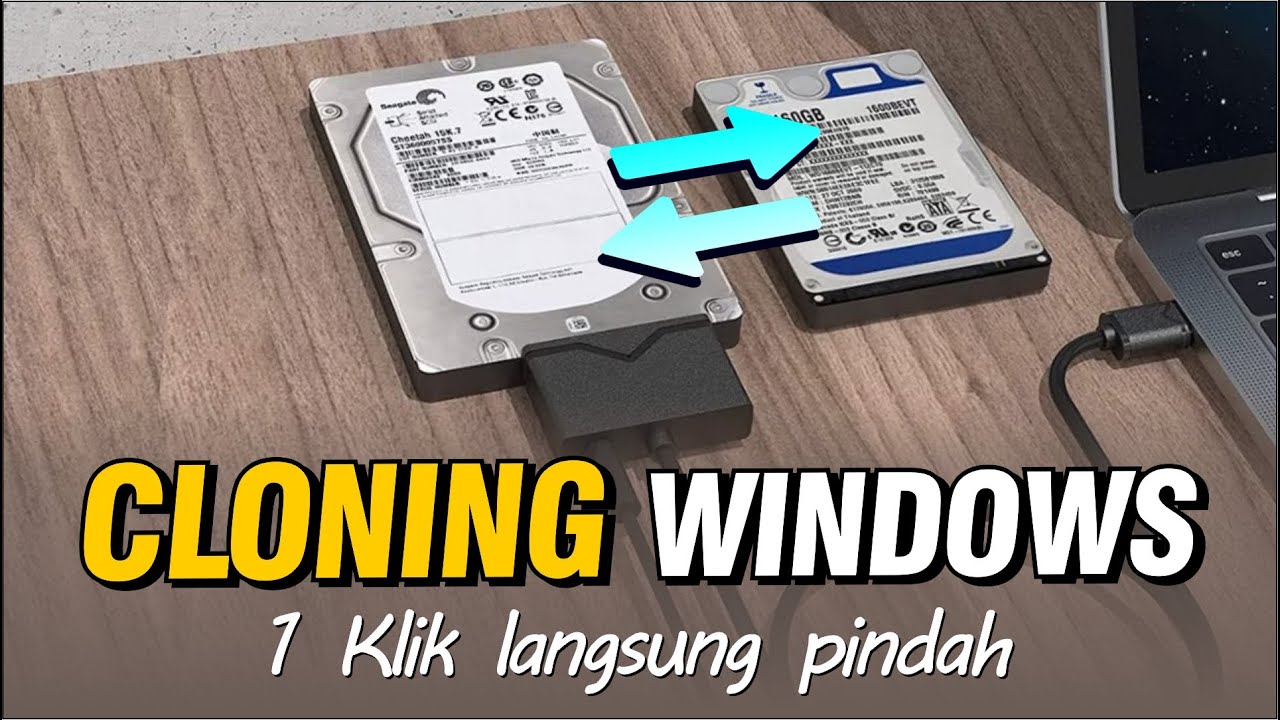 Cara cloning/migrasi OS windows HDD, SSD,NVME tanpa install ulang laptop/komputer EASeUS Disc clone
