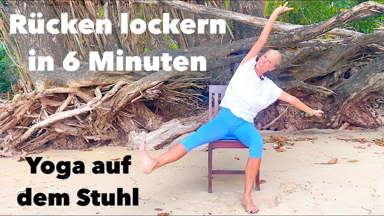 Erhalte Deine Beweglichkeit und Dein Wohlbefinden mit Stuhlyoga. Dehnung, Lockerung & Mobilisation.