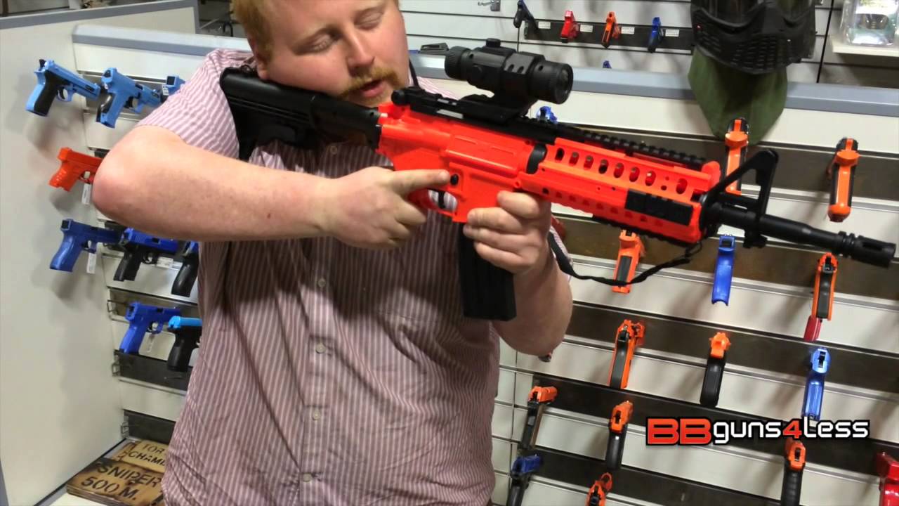 Well D2810 fully auto bb gun review unboxing from bbguns4less