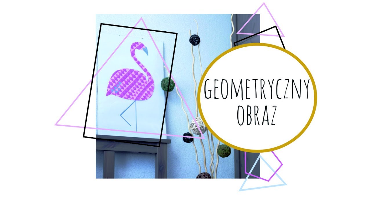 Geometryczny obraz DIY