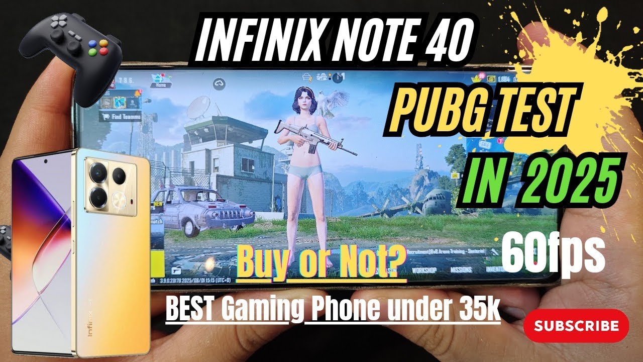 | Infinix Note 40 PUBG Test In 2025 | Battery & Graphics Test | 60fps | Price | Buy or Not? |