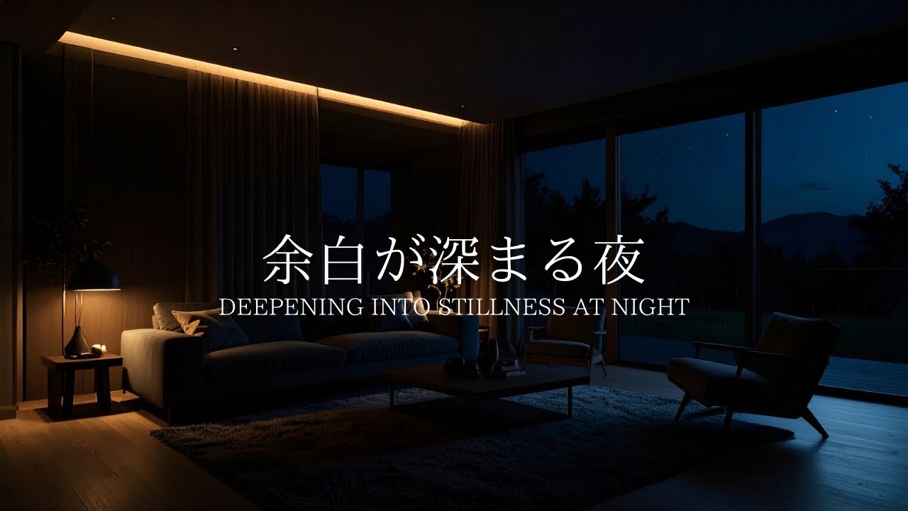 【Piano Jazz BGM】余白が深まる夜｜Deepening into Stillness at Night