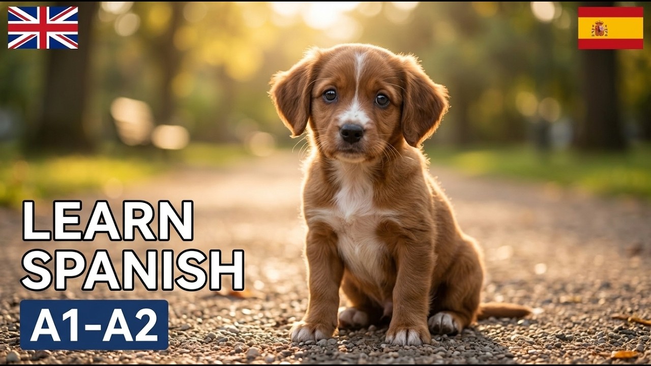 LEARN SPANISH with Easy Story for beginners – The Lost Puppy (A1-A2)