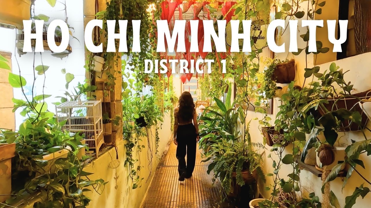 Ho Chi Minh City travel vlog 🇻🇳 Cafes, shopping, local food in District 1 Saigon, Vietnam