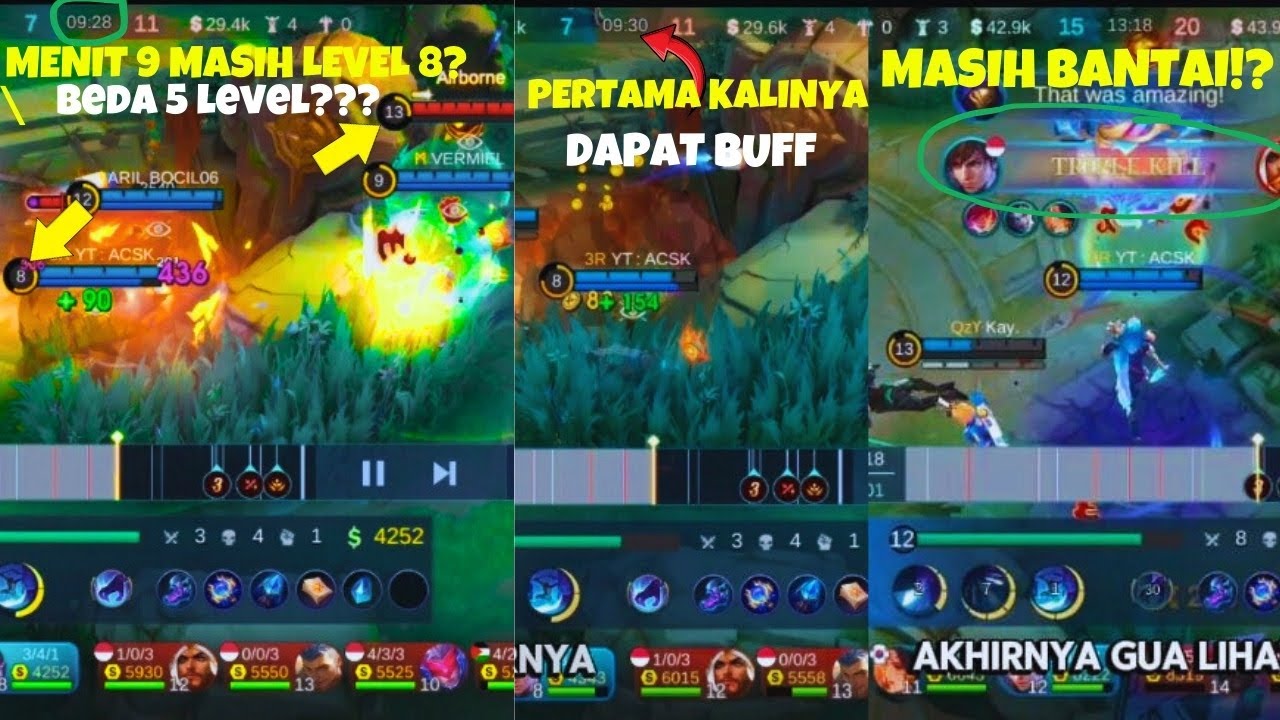 TUTORIAL CARA MENANG TANPA BUFF SAMPAI MENIT 9 MEMAKAI GUSION JUNGLER‼️