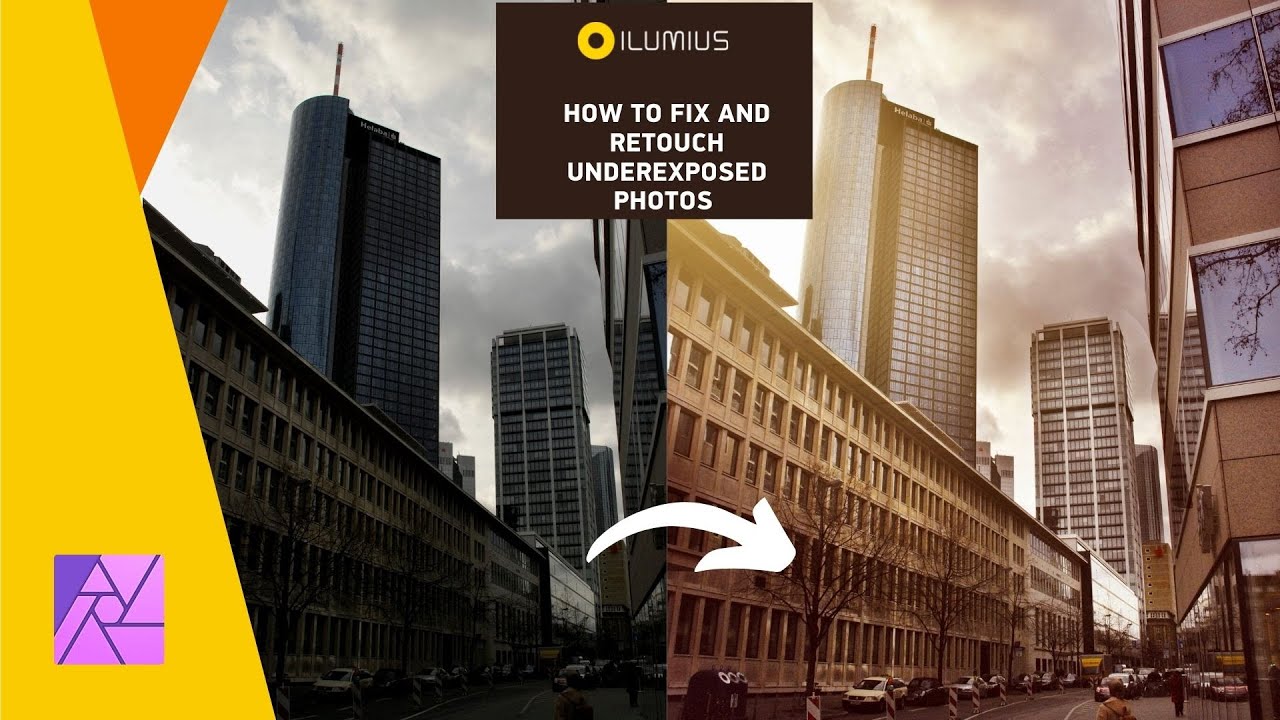 HOW TO FIX AND RETOUCH UNDEREXPOSED PHOTOS - FREE AFFINITY PHOTO TUTORIAL