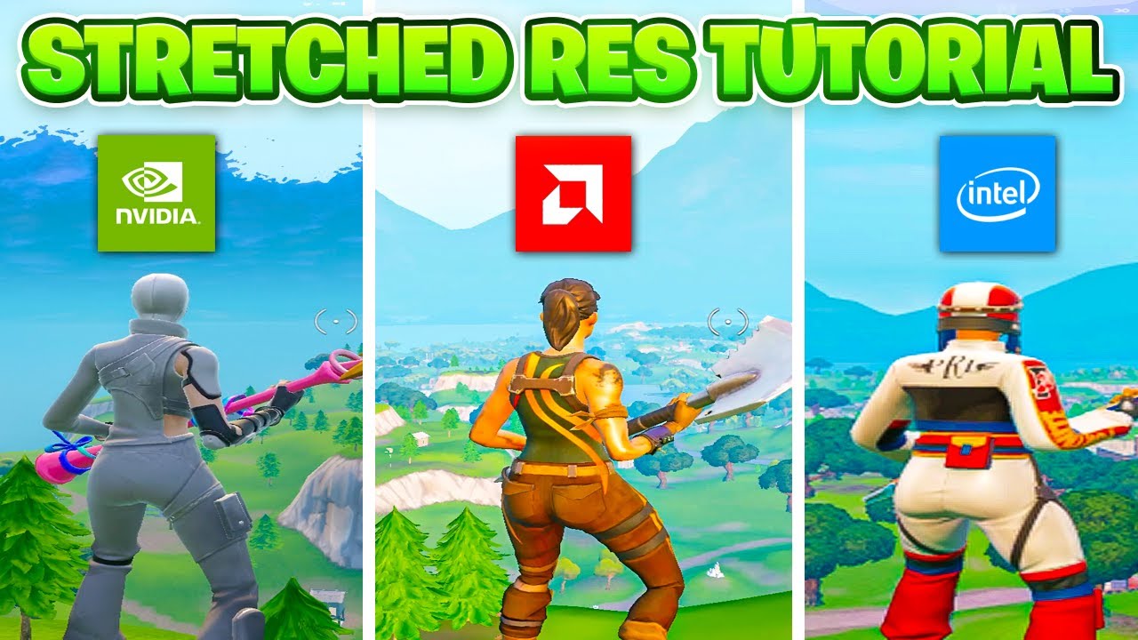 Как растянуть разрешение в Fortnite на ПК! ✅ (Nvidia, AMD и Intel)