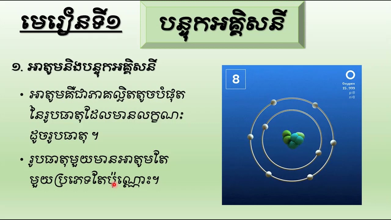 អាតូមនិងបន្ទុកអគ្គិសនី